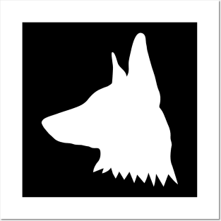 White German Shepherd Gifts Posters and Art